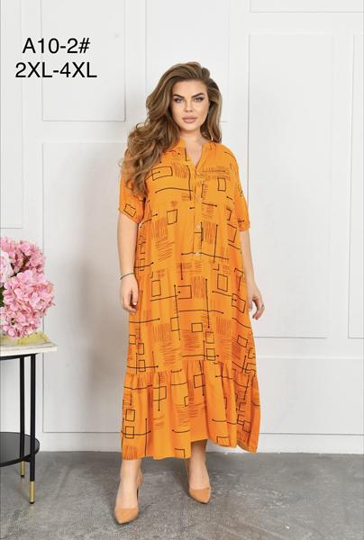 Платье Romeo life (56-60) A10-2 orange (лето)