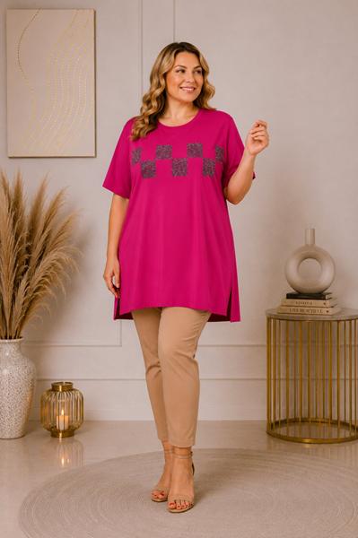 Туника Global (XL-5XL) GL253 pink (лето)