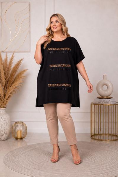 Туника Global (XL-5XL) GL256 black (лето)