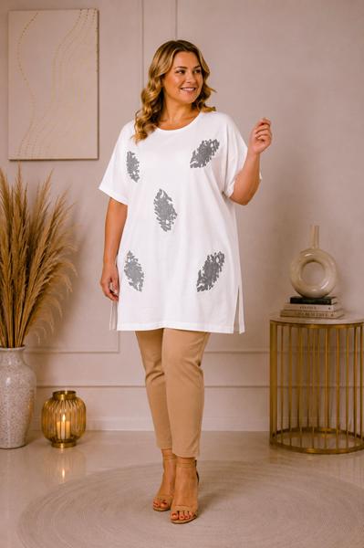 Туника Global (XL-5XL) GL268 white (лето)