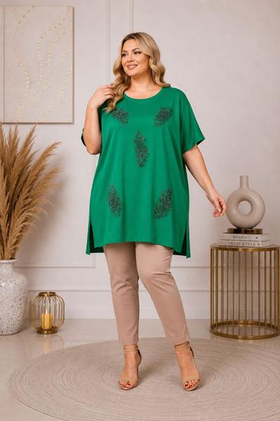 Туника Global (XL-5XL) GL270 green (лето)