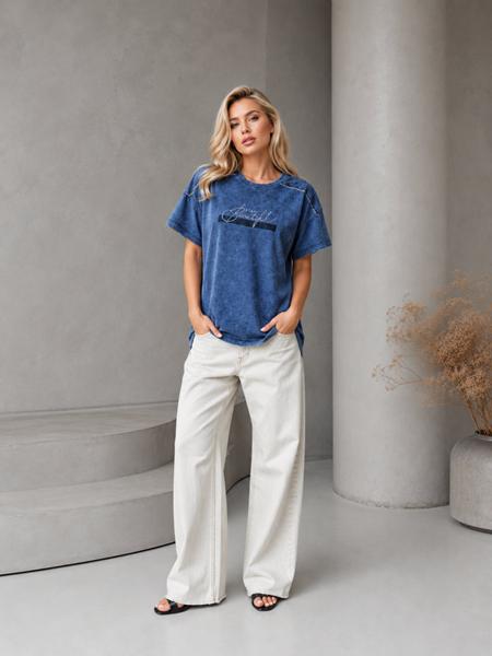 Футболка Global (M-2XL) GL272 blue (лето)