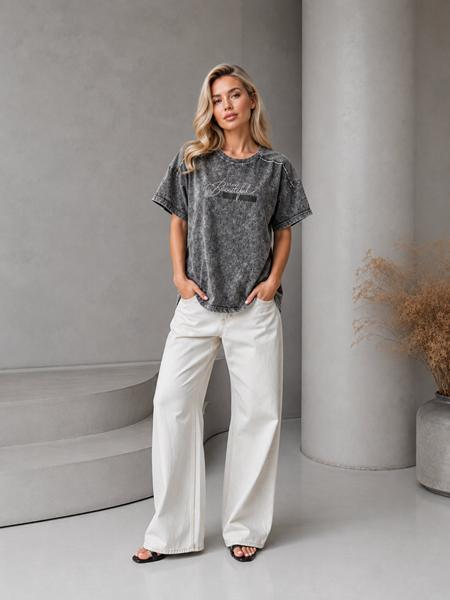 Футболка Global (M-2XL) GL273 grey (лето)