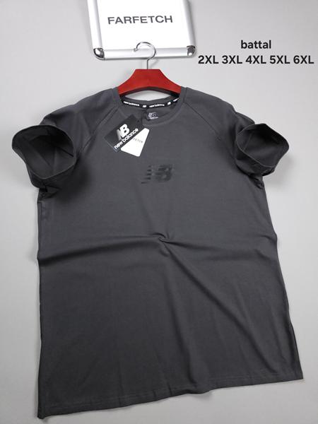 Футболка Hous Of Timur (3XL-7XL) HT4104 d.grey (лето)