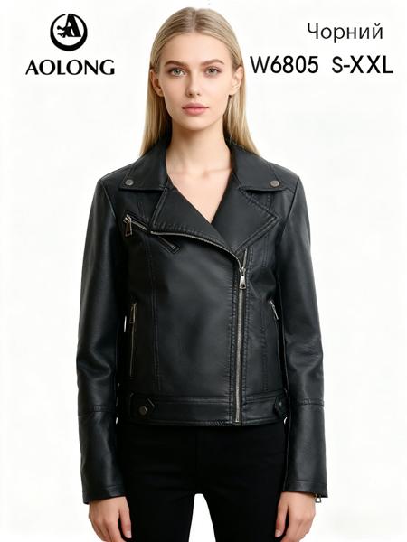 Куртка DGMD (S-2XL) W6805 black (деми)
