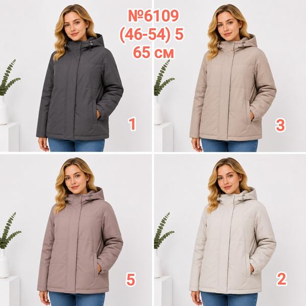 Куртка DGMD (46-54) 6109-1 black (деми)