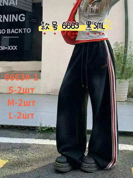 Штаны спорт Lolo Blues (S-L) 6663-1 black (деми)
