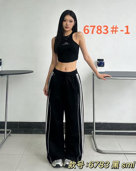 Штаны спорт Lolo Blues (S-L) 6783-1 black (деми)