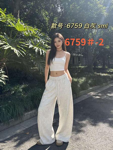 Штаны спорт Lolo Blues (S-L) 6759-2 milk (деми)