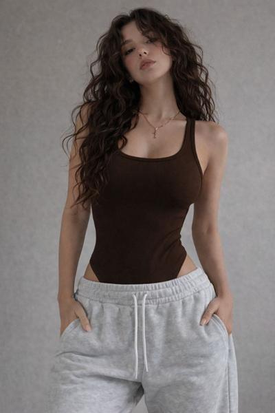 Боди Arina (42-48) 1581 brown (лето)