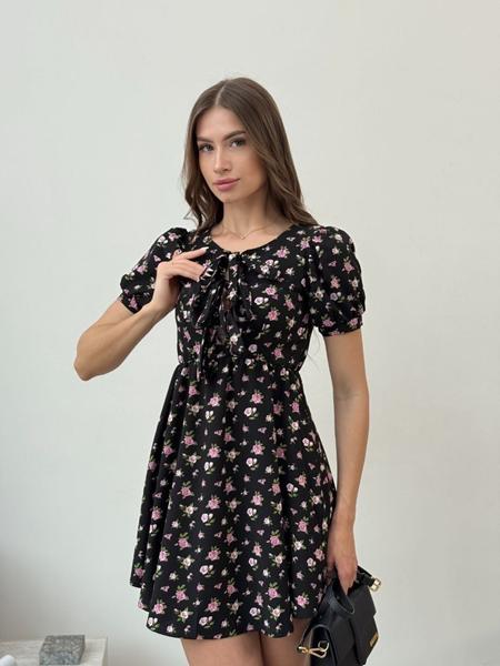 Платье Arina (42-48) 1601 black (лето)