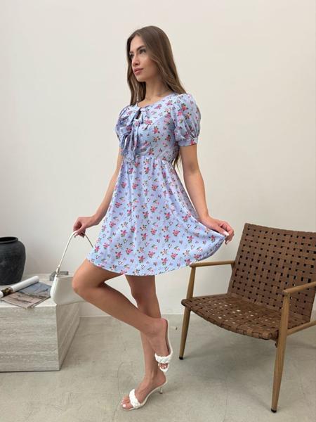 Платье Arina (42-48) 1601 l.blue (лето)