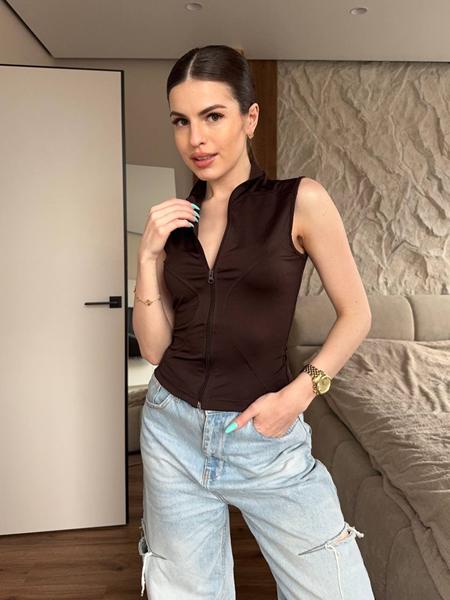 Футболка Arina (42-46) 1693 brown (лето)