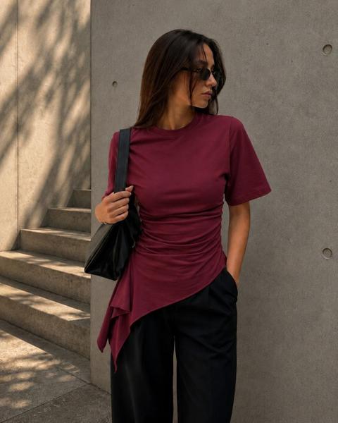 Футболка Arina (42-48) 1751 wine (лето)