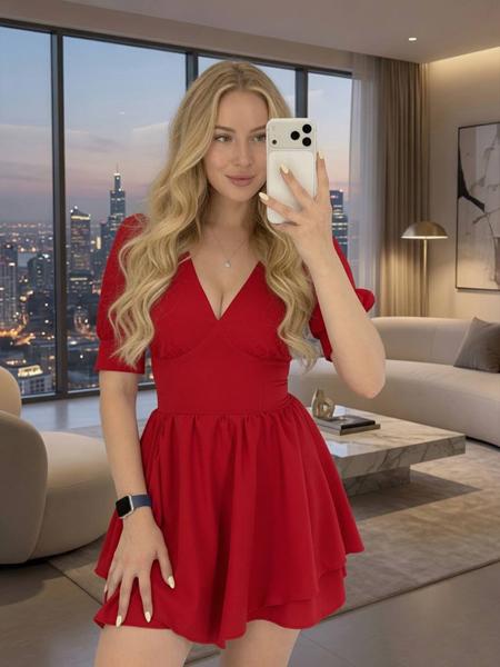 Платье Arina (42-46) 1779 red (лето)