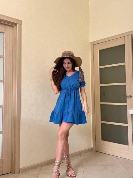 Платье Arina (42-48) 3072 blue (лето)