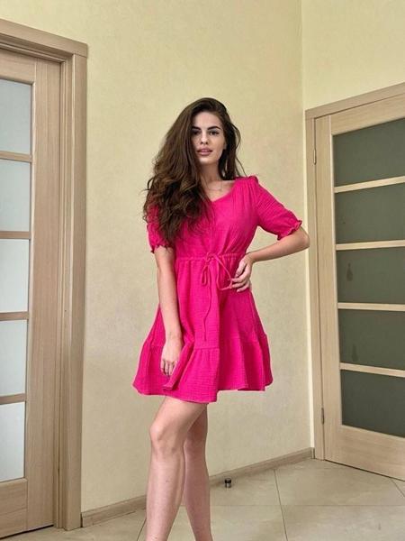 Платье Arina (42-48) 3072 crimson (лето)