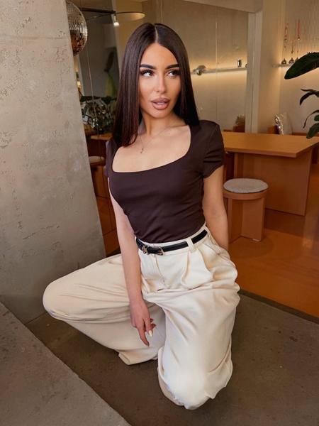 Футболка Arina (42-48) 5183 brown (лето)