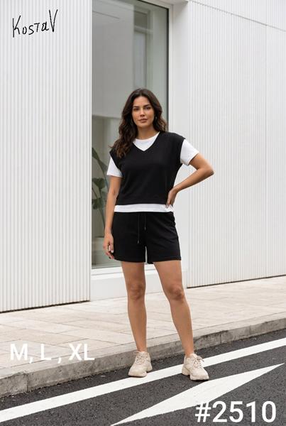 Костюм Kosta (M-XL) 2510 black (лето)