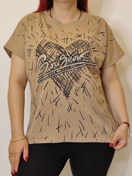 Футболка Kosta (48-52) KS110 beige (лето)