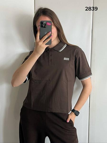 Футболка FSN (44-50) 2839 brown (лето)