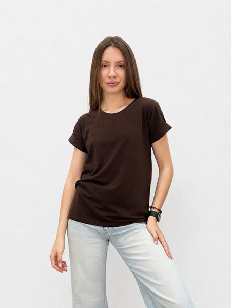 Футболка FSN (42-48) 4020 d.brown (лето)
