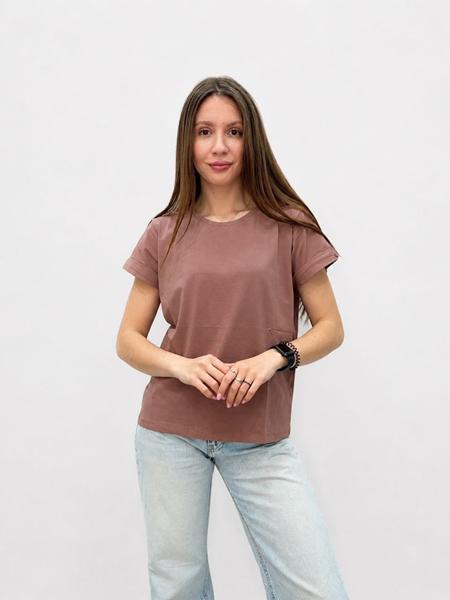 Футболка FSN (42-48) 4020 l.brown (лето)