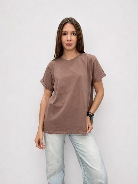 Футболка FSN (48-54) 4022 brown (лето)