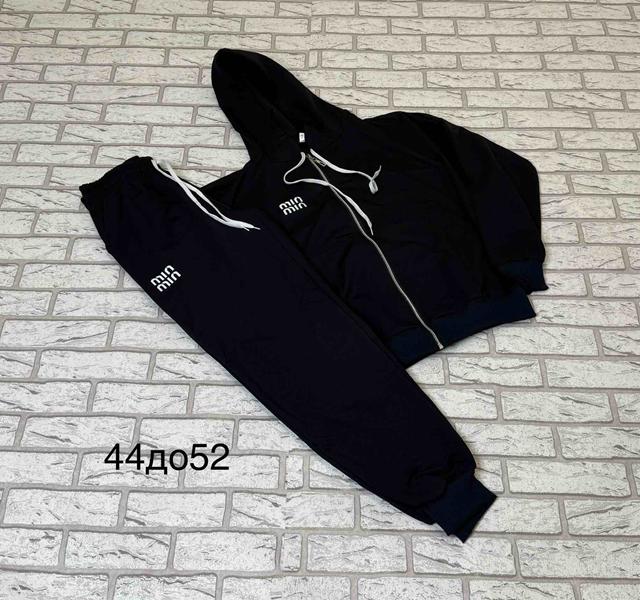Костюм спорт TRAN (44-52) TR1361 black (деми)