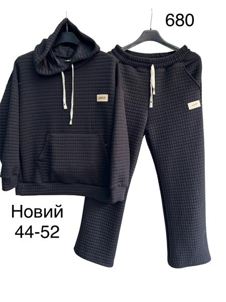 Костюм спорт TRAN (44-52) TR1399 black (деми)