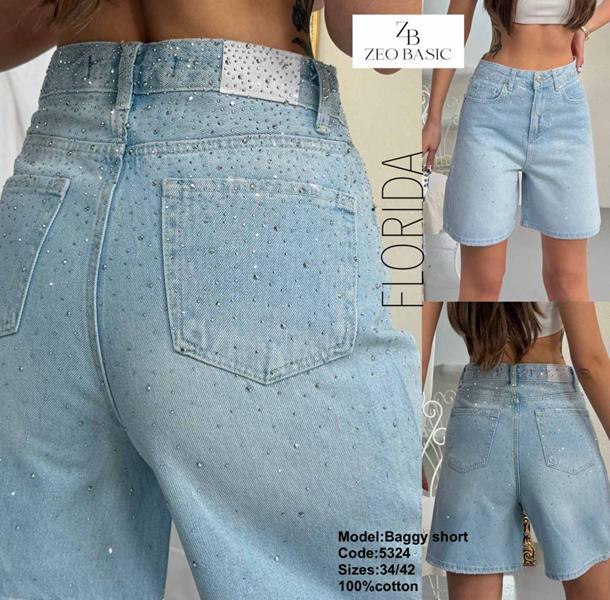 Шорты Jeans Style (34-42) 5324 l.blue (лето)
