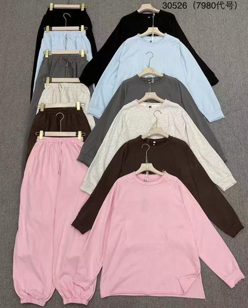 Костюм спорт Oukali (M-XL) 30526 pink (деми)