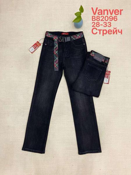 Джинсы Vanver (28-33) B82096 black (деми)