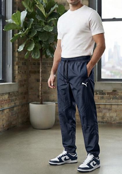 Штаны спорт Zalov (S-2XL) ZW2217 navy (лето)