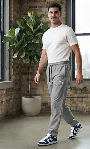 Штаны спорт Zalov (S-2XL) ZW2218 grey (лето)