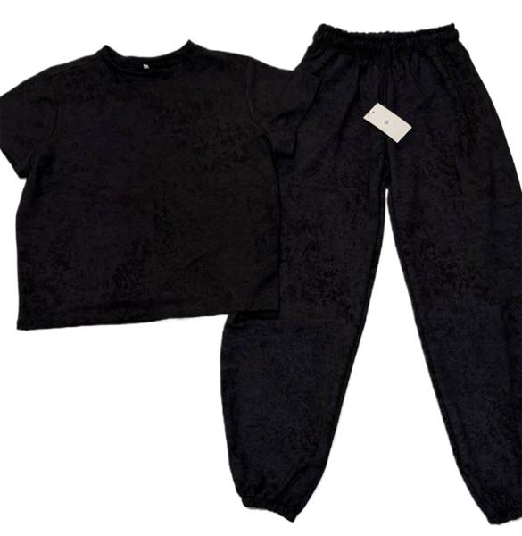 Костюм спорт AXT (S-XL) AX437 black (лето)