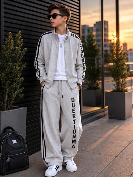 Костюм спорт Major kids (130-170) 27150 grey (деми)