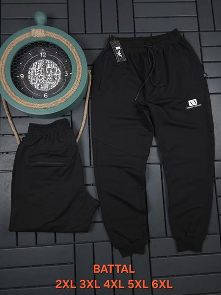 Штаны спорт Hous Of Timur (2XL-6XL) HT3325 black (деми)