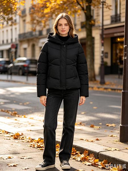 Куртка Jacket (S-XL) B0251 black (деми)