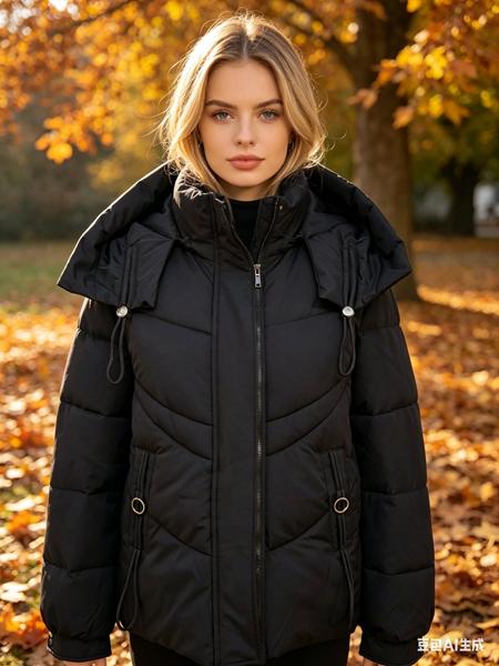 Куртка Jacket (M-2XL) B0252 black (деми)