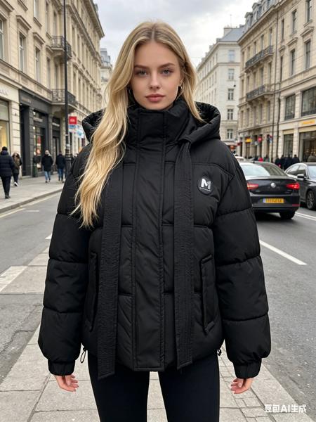 Куртка Jacket (M-2XL) B0523 black (деми)
