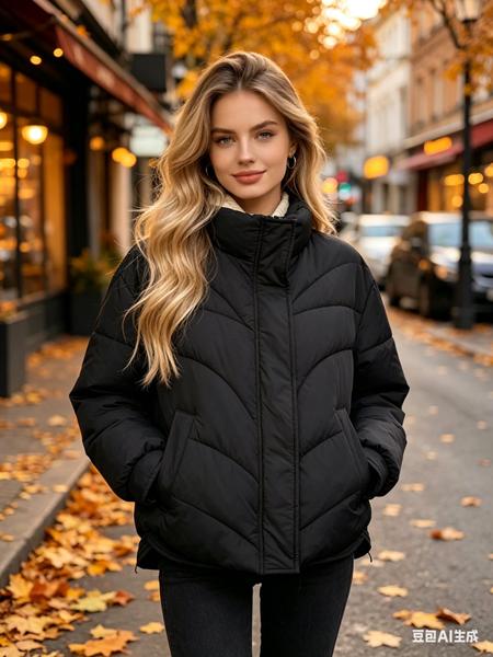 Куртка Jacket (M-2XL) B3320 black (деми)