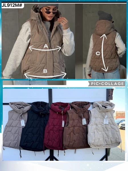 Жилетка Dorimodes (M-2XL) JL912M l.beige (деми)