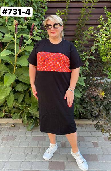 Платье BAT (42-56) 731-4 black (лето)