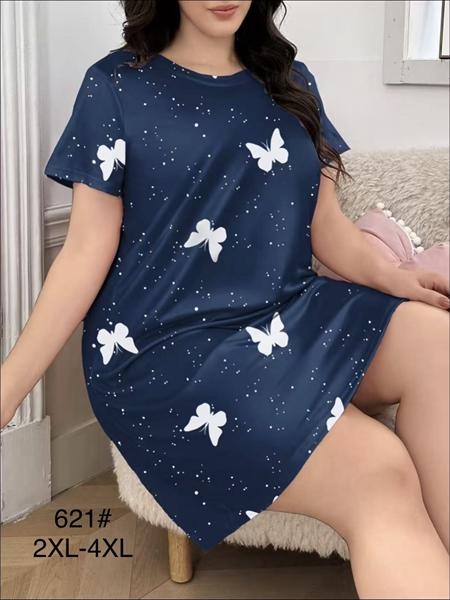 Ночнушка Brilliant (52-56) 621 navy (лето)