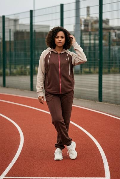 Кофта спорт Kosta (M-XL) 1647 brown (деми)