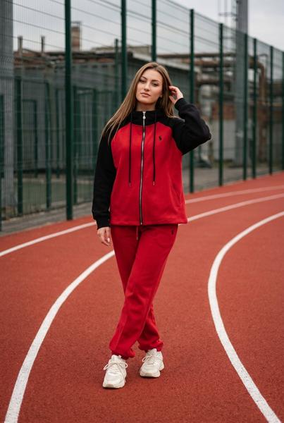Кофта спорт Kosta (M-XL) 1647 red (деми)