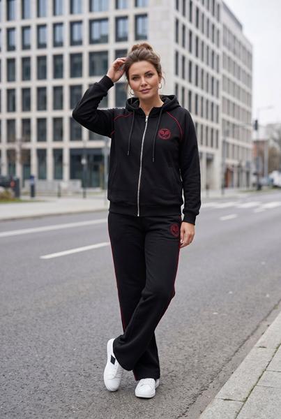 Кофта спорт Kosta (M-XL) 3228 black (деми)