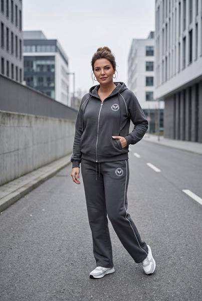 Кофта спорт Kosta (M-XL) 3228 d.grey (деми)