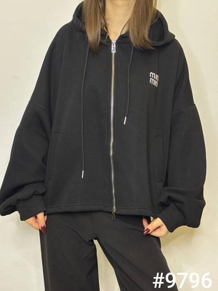 Кофта спорт Kosta (42-52) 9796 black (деми)